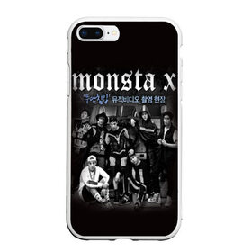 Чехол для iPhone 7Plus/8 Plus матовый с принтом Monsta X в Тюмени, Силикон | Область печати: задняя сторона чехла, без боковых панелей | dramarama | edm | hyungwon | idol | im | j pop | jooheon | k pop | kihyun | kpop | minhyuk | mv | shownu | the code | wonho | вонхо | монста х | хип хоп