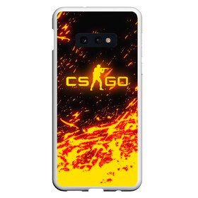 Чехол для Samsung S10E с принтом CS GO FIRE в Тюмени, Силикон | Область печати: задняя сторона чехла, без боковых панелей | astralis | awp | counter strike | cs go | cs go global offensive | faze clan | hyper beast | team liquid | астралис | тим ликвид | фейз клан | хайпер бист