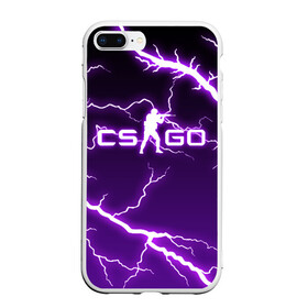 Чехол для iPhone 7Plus/8 Plus матовый с принтом CS GO LIGHTNING STYLE в Тюмени, Силикон | Область печати: задняя сторона чехла, без боковых панелей | Тематика изображения на принте: astralis | awp | counter strike | cs go | cs go global offensive | faze clan | hyper beast | team liquid | thunder | астралис | молнии | тим ликвид | фейз клан | хайпер бист | шторм