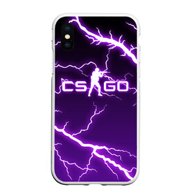 Чехол для iPhone XS Max матовый с принтом CS GO LIGHTNING STYLE  в Тюмени, Силикон | Область печати: задняя сторона чехла, без боковых панелей | astralis | awp | counter strike | cs go | cs go global offensive | faze clan | hyper beast | team liquid | thunder | астралис | молнии | тим ликвид | фейз клан | хайпер бист | шторм