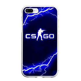 Чехол для iPhone 7Plus/8 Plus матовый с принтом CS GO LIGHTNING STYLE в Тюмени, Силикон | Область печати: задняя сторона чехла, без боковых панелей | Тематика изображения на принте: astralis | awp | counter strike | cs go | cs go global offensive | faze clan | hyper beast | team liquid | thunder | астралис | молнии | тим ликвид | фейз клан | хайпер бист | шторм