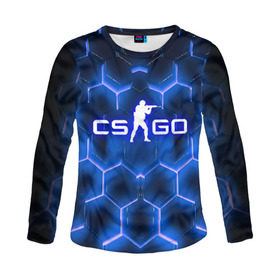 Женский лонгслив 3D с принтом CS GO ARMOR в Тюмени, 100% полиэстер | длинные рукава, круглый вырез горловины, полуприлегающий силуэт | astralis | awp | counter strike | cs go | cs go global offensive | faze clan | hyper beast | team liquid | астралис | тим ликвид | фейз клан | хайпер бист