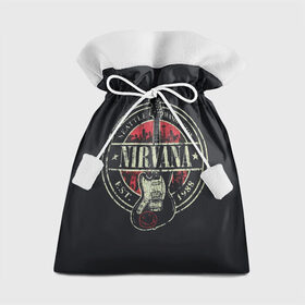 Подарочный 3D мешок с принтом Nirvana в Тюмени, 100% полиэстер | Размер: 29*39 см | bleach | blew | cobain | dave | geffen | hormoaning | in utero | incesticide | krist | kurt | nevermind | nirvana | novoselic | rock | vevo | геффен | курт кобейн | нирвана | рок