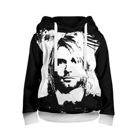 Детская толстовка 3D с принтом Kurt Cobain в Тюмени, 100% полиэстер | двухслойный капюшон со шнурком для регулировки, мягкие манжеты на рукавах и по низу толстовки, спереди карман-кенгуру с мягким внутренним слоем | Тематика изображения на принте: bleach | blew | cobain | dave | geffen | hormoaning | in utero | incesticide | krist | kurt | nevermind | nirvana | novoselic | rock | vevo | геффен | курт кобейн | нирвана | рок