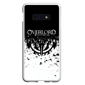 Чехол для Samsung S10E с принтом Overlord в Тюмени, Силикон | Область печати: задняя сторона чехла, без боковых панелей | overlord | аниме | гранж | лого | логотип | оверлорд | сериал | текстура