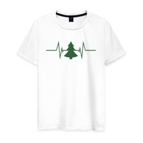 Мужская футболка хлопок с принтом Жизнь дерева в Тюмени, 100% хлопок | прямой крой, круглый вырез горловины, длина до линии бедер, слегка спущенное плечо. | лес | пожары в сибири | посади дерево | сибирь | сибирь горит | спасите сибирь | тайга