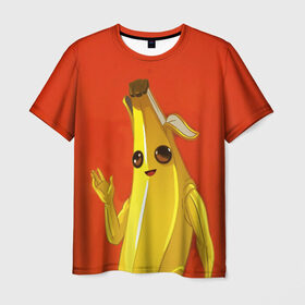 Мужская футболка 3D с принтом Banana в Тюмени, 100% полиэфир | прямой крой, круглый вырез горловины, длина до линии бедер | epic | fortnite | банан | фортнайт | эпик