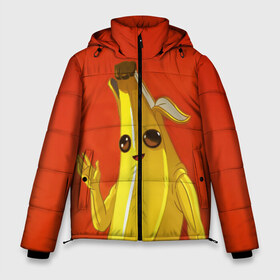 Мужская зимняя куртка 3D с принтом Banana в Тюмени, верх — 100% полиэстер; подкладка — 100% полиэстер; утеплитель — 100% полиэстер | длина ниже бедра, свободный силуэт Оверсайз. Есть воротник-стойка, отстегивающийся капюшон и ветрозащитная планка. 

Боковые карманы с листочкой на кнопках и внутренний карман на молнии. | Тематика изображения на принте: epic | fortnite | банан | фортнайт | эпик