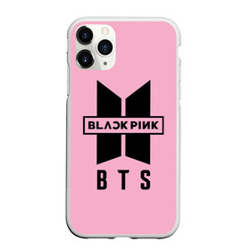 Чехол для iPhone 11 Pro матовый с принтом BTS and BLACKPINK в Тюмени, Силикон |  | Тематика изображения на принте: bangtan boys | black | blackpink | bt21 | bts | k pop | pink | rose | блек пинк | блекпинк | блэк пинк | блэкпинк | бтс