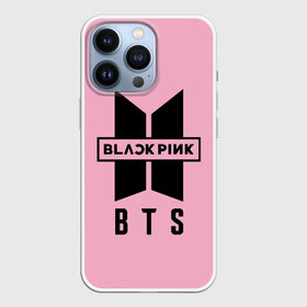 Чехол для iPhone 13 Pro с принтом BTS and BLACKPINK в Тюмени,  |  | Тематика изображения на принте: bangtan boys | black | blackpink | bt21 | bts | k pop | pink | rose | блек пинк | блекпинк | блэк пинк | блэкпинк | бтс