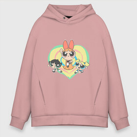 Мужское худи Oversize хлопок с принтом Powerpuff girls в Тюмени, френч-терри — 70% хлопок, 30% полиэстер. Мягкий теплый начес внутри —100% хлопок | боковые карманы, эластичные манжеты и нижняя кромка, капюшон на магнитной кнопке | powerpuff girls | ppg | бабблс | баттеркап | блоссом | крошки | крутые девчонки | лютик | пестик | пузырек | супер крошки | супергерой | таунсвиль | цветик