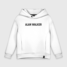 Детское худи Oversize хлопок с принтом ALAN WALKER(+НА СПИНЕ)  в Тюмени, френч-терри — 70% хлопок, 30% полиэстер. Мягкий теплый начес внутри —100% хлопок | боковые карманы, эластичные манжеты и нижняя кромка, капюшон на магнитной кнопке | alan walker | dj | dj walkzz | faded | music | алан уокер | диджей | дип хаус | клубная | клубняк | музыка | электро хаус