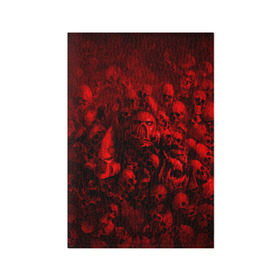 Обложка для паспорта матовая кожа с принтом WARHAMMER 40K в Тюмени, натуральная матовая кожа | размер 19,3 х 13,7 см; прозрачные пластиковые крепления | Тематика изображения на принте: abaddon | armada | battlefleet gothic | black legion | warhammer 40k | абаддон | чёрный легион