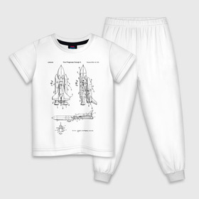 Детская пижама хлопок с принтом Patent nasa в Тюмени, 100% хлопок |  брюки и футболка прямого кроя, без карманов, на брюках мягкая резинка на поясе и по низу штанин
 | nasa | patent | идея | история | корабль | космос | наса | патент | разработка | чертеж | чертежи