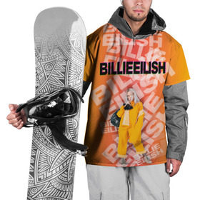 Накидка на куртку 3D с принтом Billie Eilish в Тюмени, 100% полиэстер |  | avatgarde | ayelish | bad guy | bellyache | bilie eilish | bilie elish | billie | billie eilish | eilish | electronic | elish | music | pop | trap | билли айлиш | эйлиш | элиш