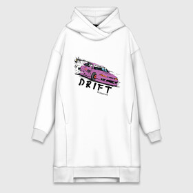 Платье-худи хлопок с принтом Silvia Drift в Тюмени,  |  | drift | jdm | nissan | s14 | silvia | дрифт