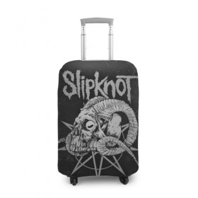 Чехол для чемодана 3D с принтом Slipknot в Тюмени, 86% полиэфир, 14% спандекс | двустороннее нанесение принта, прорези для ручек и колес | slipknot | we are not your kind | альтернативный метал | грув метал | метал | музыка | ню метал | слипнот