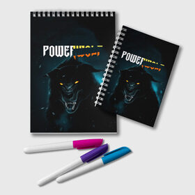 Блокнот с принтом Powerwolf в Тюмени, 100% бумага | 48 листов, плотность листов — 60 г/м2, плотность картонной обложки — 250 г/м2. Листы скреплены удобной пружинной спиралью. Цвет линий — светло-серый
 | Тематика изображения на принте: metal | powerwolf | пауэр метал | хэви метал