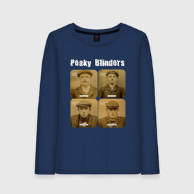 Женский лонгслив хлопок с принтом Peaky Blinders в Тюмени, 100% хлопок |  | peaky blinders | острые козырьки | сериал