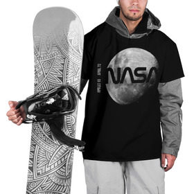 Накидка на куртку 3D с принтом Nasa Apollo 16 в Тюмени, 100% полиэстер |  | Тематика изображения на принте: apollo 16 | apolo 16 | nasa | аполлон 16 | аполон 16 | наса | насса