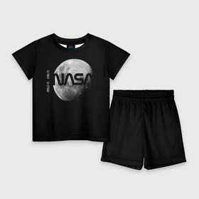 Детский костюм с шортами 3D с принтом Nasa Apollo 16 в Тюмени,  |  | apollo 16 | apolo 16 | nasa | аполлон 16 | аполон 16 | наса | насса
