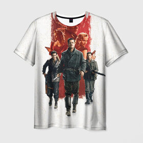 Мужская футболка 3D с принтом Inglourious Basterds в Тюмени, 100% полиэфир | прямой крой, круглый вырез горловины, длина до линии бедер | basterds | inglourious | quentin | tarantino | бесславные | брэд | питт