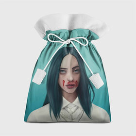 Подарочный 3D мешок с принтом Blood в Тюмени, 100% полиэстер | Размер: 29*39 см | Тематика изображения на принте: bad guy | billie eilish | билли айлиш | эйлиш