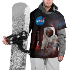 Накидка на куртку 3D с принтом Nasa Apollo 16 в Тюмени, 100% полиэстер |  | Тематика изображения на принте: apollo 16 | apolo 16 | nasa | аполлон 16 | аполон 16 | наса | насса