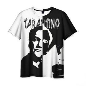 Мужская футболка 3D с принтом Tarantino в Тюмени, 100% полиэфир | прямой крой, круглый вырез горловины, длина до линии бедер | quentin tarantino | квентин тарантино