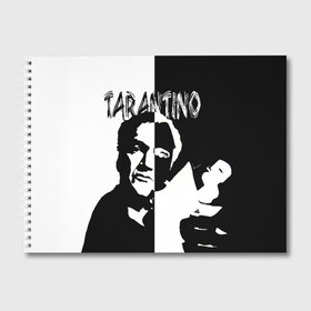 Альбом для рисования с принтом Tarantino в Тюмени, 100% бумага
 | матовая бумага, плотность 200 мг. | quentin tarantino | квентин тарантино