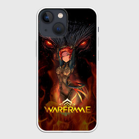 Чехол для iPhone 13 mini с принтом Warframe anime в Тюмени,  |  | digital extremes | excalibur | nyx | saryn | space | warframe | варфрэйм | космос | шутер