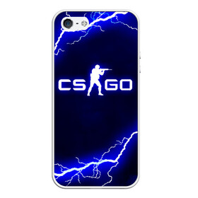 Чехол для iPhone 5/5S матовый с принтом CS GO LIGHTNING STYLE в Тюмени, Силикон | Область печати: задняя сторона чехла, без боковых панелей | Тематика изображения на принте: astralis | awp | counter strike | cs go | cs go global offensive | faze clan | hyper beast | team liquid | thunder | астралис | молнии | тим ликвид | фейз клан | хайпер бист | шторм