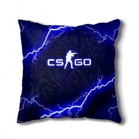 Подушка 3D с принтом CS GO LIGHTNING STYLE в Тюмени, наволочка – 100% полиэстер, наполнитель – холлофайбер (легкий наполнитель, не вызывает аллергию). | состоит из подушки и наволочки. Наволочка на молнии, легко снимается для стирки | astralis | awp | counter strike | cs go | cs go global offensive | faze clan | hyper beast | team liquid | thunder | астралис | молнии | тим ликвид | фейз клан | хайпер бист | шторм