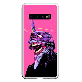 Чехол для Samsung Galaxy S10 с принтом EVANGELION (CRY) в Тюмени, Силикон | Область печати: задняя сторона чехла, без боковых панелей | Тематика изображения на принте: angel | eva | evangelion | neon genesis evangelion | nerv | аска лэнгли сорью | ева | евангелион | мисато кацураги | рей аянами | синдзи