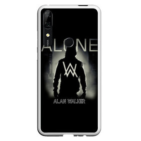 Чехол для Honor P Smart Z с принтом Alan Walker в Тюмени, Силикон | Область печати: задняя сторона чехла, без боковых панелей | Тематика изображения на принте: alan | alone | darkside | different | dj | faded | house | k 391 | live | music | olav | remix | techno | walker | walkers | walkzz | world | алан | диджей | техно | уокер