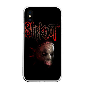 Чехол для iPhone XS Max матовый с принтом Slipknot Jay в Тюмени, Силикон | Область печати: задняя сторона чехла, без боковых панелей | band | creepy | drum | drummer | jay | mask | metal | rock | scary | slipknot | слипкнот