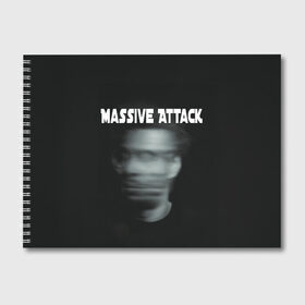 Альбом для рисования с принтом Massive Attack в Тюмени, 100% бумага
 | матовая бумага, плотность 200 мг. | Тематика изображения на принте: грант маршалл | роберт дель ная | трип хоп