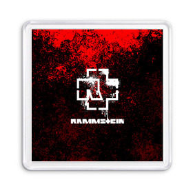 Магнит 55*55 с принтом RAMMSTEIN в Тюмени, Пластик | Размер: 65*65 мм; Размер печати: 55*55 мм | lindemann | rammstein | рамштайн | тилль линдеманн