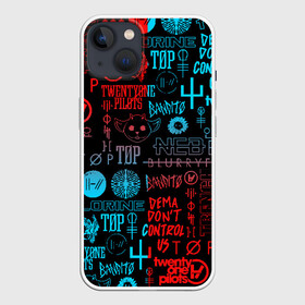 Чехол для iPhone 13 с принтом TWENTY ONE PILOTS в Тюмени,  |  | 21 pilots | 21p | bandito | blurryface | chlorine | joshua | ned | top | trench | twenty one pilots | tyler | бандито | нэд | тренч