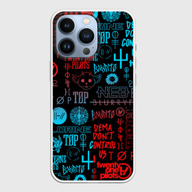 Чехол для iPhone 13 Pro с принтом TWENTY ONE PILOTS в Тюмени,  |  | Тематика изображения на принте: 21 pilots | 21p | bandito | blurryface | chlorine | joshua | ned | top | trench | twenty one pilots | tyler | бандито | нэд | тренч