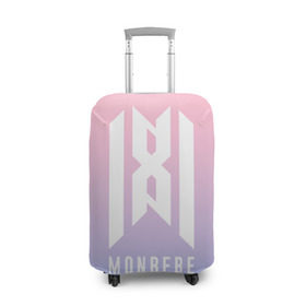 Чехол для чемодана 3D с принтом Monbebe - Monsta X в Тюмени, 86% полиэфир, 14% спандекс | двустороннее нанесение принта, прорези для ручек и колес | hyungwon | i.m | jooheon | k pop | kihyun | kpop | minhyuk | monbebe | monsta x | shownu | wonho | к поп | монста икс