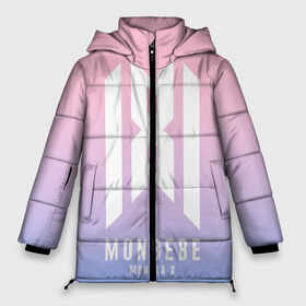 Женская зимняя куртка 3D с принтом Monbebe - Monsta X в Тюмени, верх — 100% полиэстер; подкладка — 100% полиэстер; утеплитель — 100% полиэстер | длина ниже бедра, силуэт Оверсайз. Есть воротник-стойка, отстегивающийся капюшон и ветрозащитная планка. 

Боковые карманы с листочкой на кнопках и внутренний карман на молнии | hyungwon | i.m | jooheon | k pop | kihyun | kpop | minhyuk | monbebe | monsta x | shownu | wonho | к поп | монста икс