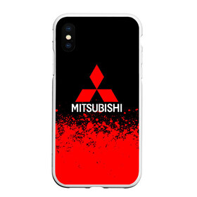 Чехол для iPhone XS Max матовый с принтом MITSUBISHI в Тюмени, Силикон | Область печати: задняя сторона чехла, без боковых панелей | Тематика изображения на принте: mitsubishi | sport | митсубиси | митсубиши | спорт