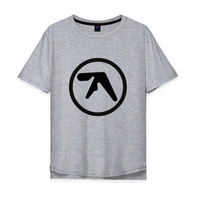 Мужская футболка хлопок Oversize с принтом Aphex Twin в Тюмени, 100% хлопок | свободный крой, круглый ворот, “спинка” длиннее передней части | intelligent dance music | драм энд бэйс | ричард дэвид джеймс | техно | эйсид | эмбиент