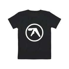 Детская футболка хлопок с принтом Aphex Twin в Тюмени, 100% хлопок | круглый вырез горловины, полуприлегающий силуэт, длина до линии бедер | intelligent dance music | драм энд бэйс | ричард дэвид джеймс | техно | эйсид | эмбиент