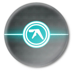 Значок с принтом Aphex Twin в Тюмени,  металл | круглая форма, металлическая застежка в виде булавки | Тематика изображения на принте: intelligent dance music | драм энд бэйс | ричард дэвид джеймс | техно | эйсид | эмбиент