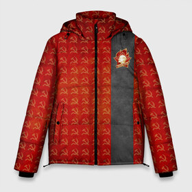 Мужская зимняя куртка 3D с принтом Всегда готов! в Тюмени, верх — 100% полиэстер; подкладка — 100% полиэстер; утеплитель — 100% полиэстер | длина ниже бедра, свободный силуэт Оверсайз. Есть воротник-стойка, отстегивающийся капюшон и ветрозащитная планка. 

Боковые карманы с листочкой на кнопках и внутренний карман на молнии. | Тематика изображения на принте: ussr | брежнев | движение | значок | коммунист | ленин | организация | орден | партия | пионер | советский | союз | ссср | сталин