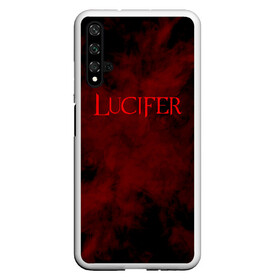 Чехол для Honor 20 с принтом LUCIFER (КРЫЛЬЯ) в Тюмени, Силикон | Область печати: задняя сторона чехла, без боковых панелей | demons | lucifer | title | люцифер | надпись