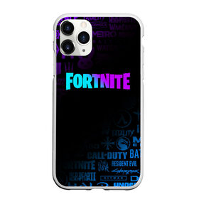 Чехол для iPhone 11 Pro Max матовый с принтом FORTNITE в Тюмени, Силикон |  | Тематика изображения на принте: borderlands | call of duty | counter strike | cs go | dark souls | devil may cry | dmc | face | fallout | far cry | stalker | tes | the elder scrolls | the last of us | the witcher | warframe | watch dogs | варфрейм | ведьмак | масс эффект |