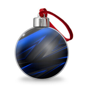 Ёлочный шар с принтом Blue and Black в Тюмени, Пластик | Диаметр: 77 мм | 3d | 3д | black | blue | texture | геометрия | красно синее | синий | текстуры | фигуры | черный